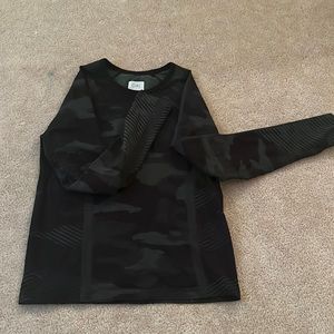 Athleta girl black long sleeve top